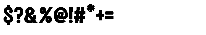 Montavox Bold Font OTHER CHARS