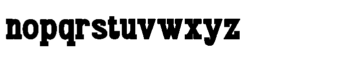 Montavox Bold Font LOWERCASE
