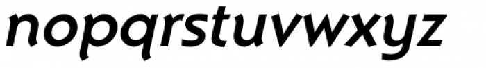 Montego SemiBold Italic Font LOWERCASE