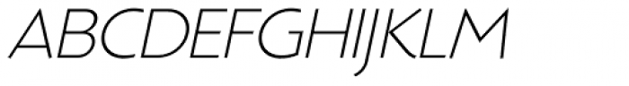 Montego Thin Italic Font UPPERCASE