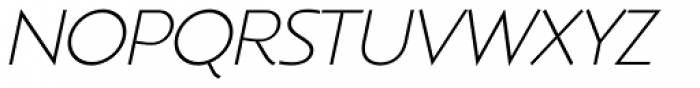 Montego Thin Italic Font UPPERCASE