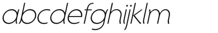 Montego Thin Italic Font LOWERCASE