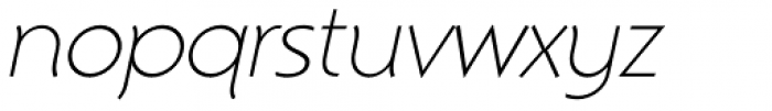 Montego Thin Italic Font LOWERCASE
