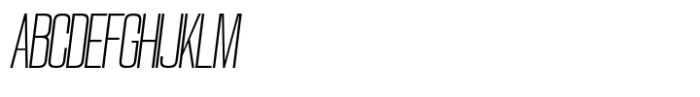 Montelisa Thin Italic Font UPPERCASE