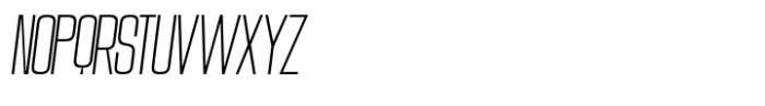 Montelisa Thin Italic Font UPPERCASE