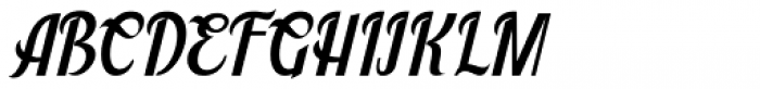 Montello Italic Font UPPERCASE