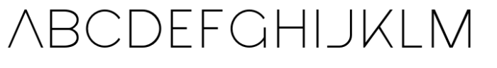 Montenna Extra Light Font UPPERCASE