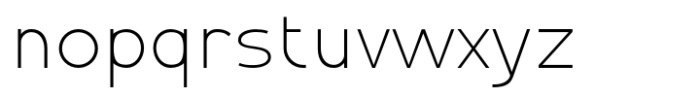 Montenna Extra Light Font LOWERCASE