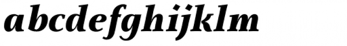 Monterchi Serif Extrabold Italic Font LOWERCASE