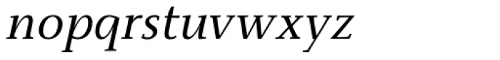Monterchi Serif Italic Font LOWERCASE
