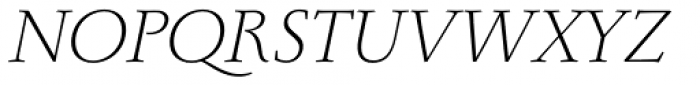 Monterchi Serif Light Italic Font UPPERCASE