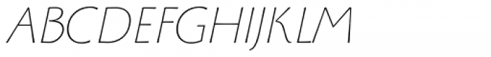 Monterchi Text Thin Italic Font UPPERCASE