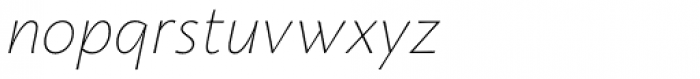 Monterchi Text Thin Italic Font LOWERCASE