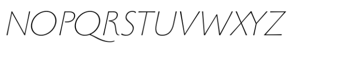 Monterchi Thin Italic Font UPPERCASE