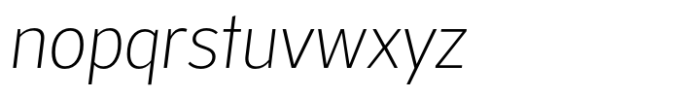 Montesori Ultra Light Italic Font LOWERCASE