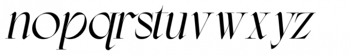 Montgrove Italic Font LOWERCASE