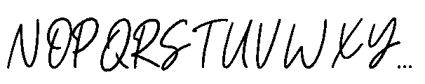 Monthine Font UPPERCASE