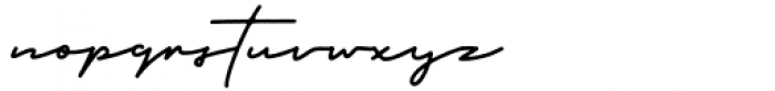 Monthoers Signature Rough Font LOWERCASE