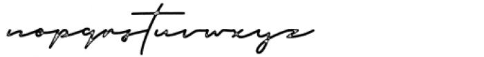 Monthoers Signature Vintage Font LOWERCASE