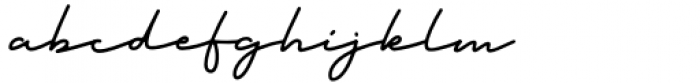 Monthoers Signature Font LOWERCASE