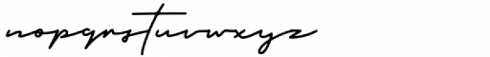 Monthoers Signature Font LOWERCASE