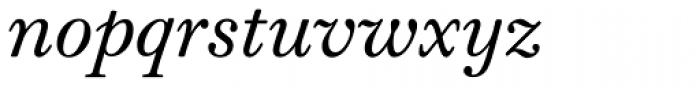 Monticello Pro Italic Font LOWERCASE