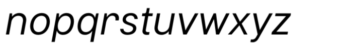 Montilla Italic Font LOWERCASE