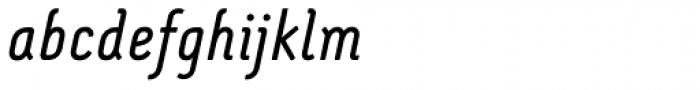 Montix Italic Font LOWERCASE