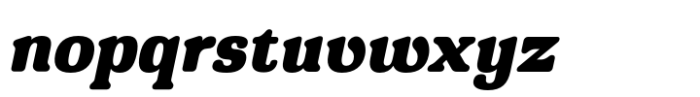 Montnapha Black Italic Font LOWERCASE