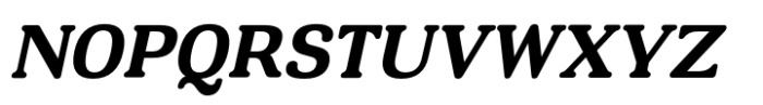 Montnapha Bold Italic Font UPPERCASE