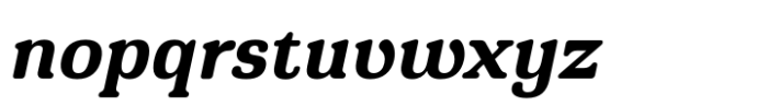Montnapha Bold Italic Font LOWERCASE