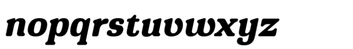 Montnapha Extra Bold Italic Font LOWERCASE