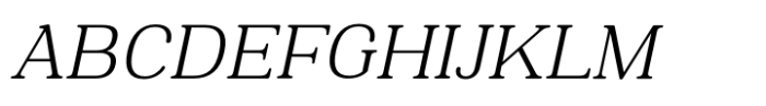 Montnapha Light Italic Font UPPERCASE
