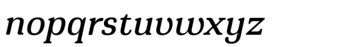 Montnapha Medium Italic Font LOWERCASE