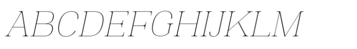 Montnapha Thin Italic Font UPPERCASE