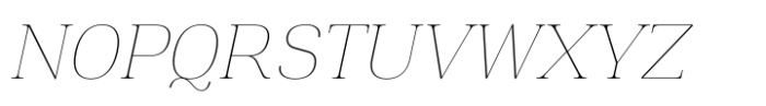 Montnapha Thin Italic Font UPPERCASE