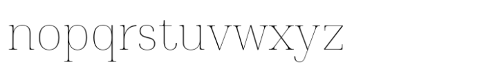 Montnapha Thin Font LOWERCASE