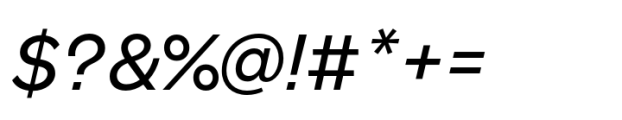 Monto Grotesk Display Regular Italic Font OTHER CHARS