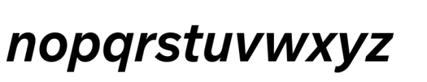 Monto Grotesk Display Semi Bold Italic Font LOWERCASE