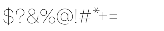 Monto Grotesk Display Thin Font OTHER CHARS