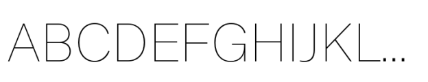 Monto Grotesk Display Thin Font UPPERCASE