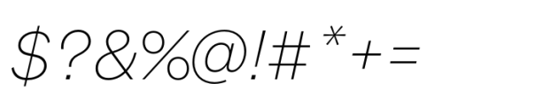 Monto Grotesk Display Ultra Light Italic Font OTHER CHARS