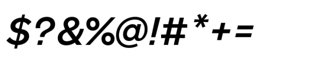 Monto Grotesk Medium Italic Font OTHER CHARS