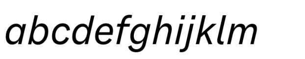 Monto Grotesk Regular Italic Font LOWERCASE