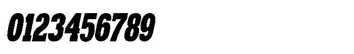 Montrex Slab Black Condensed Italic Font OTHER CHARS