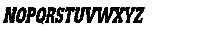 Montrex Slab Black Condensed Italic Font UPPERCASE