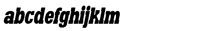 Montrex Slab Black Condensed Italic FONT