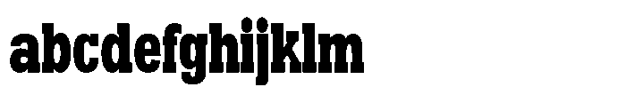 Montrex Slab Black Condensed Low Display FONT