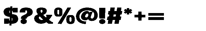 Montrex Slab Black Expanded High Display Font OTHER CHARS