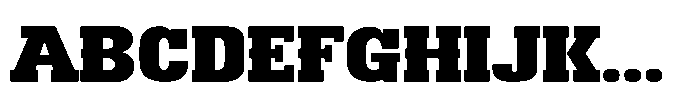 Montrex Slab Black Expanded High Display Font UPPERCASE